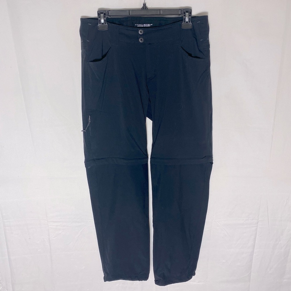 Columbia Black Omni Shield Straight Leg Convertible Activewear Pants 10S